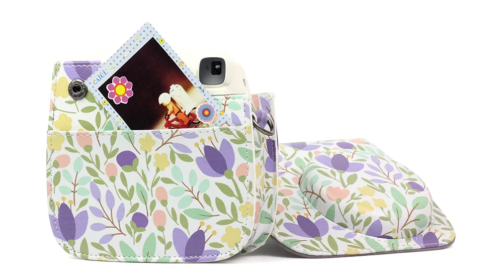 Polaroid Mini8/8+/9 сумка для камеры через плечо разноцветный кожаный чехол для камеры защитный кожаный чехол