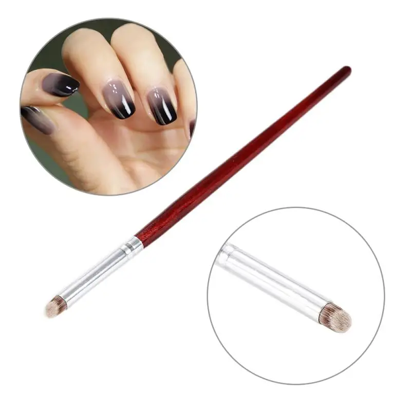 ELECOOL 3/2/1 шт Nail Art градиент Цвет смена щётки с деревянной ручкой для ногтей краска