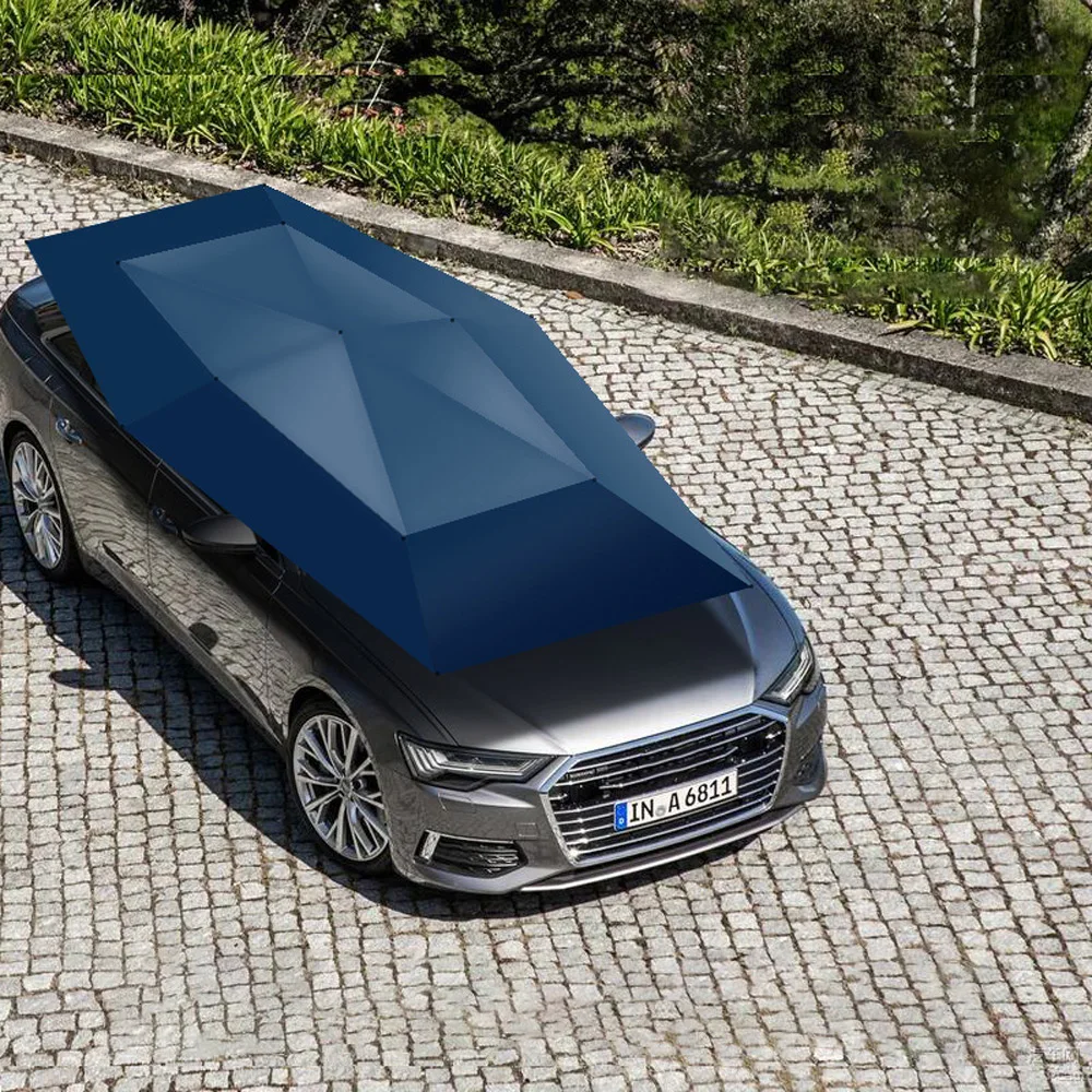 Полуавтоматический автомобильный Зонт с кронштейном уличный зонт для кемпинга