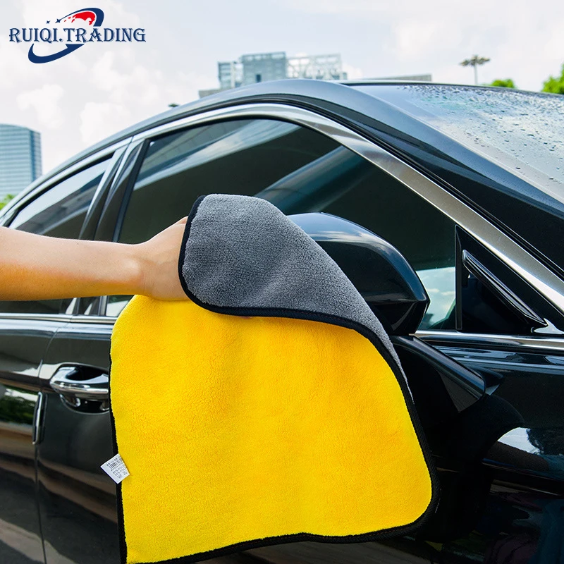 

30x30CM Car Wash Microfiber Towel Car Cleaning Drying Cloth Hemming Car Care Cloth Detailing Car Wash Towel For Toyota