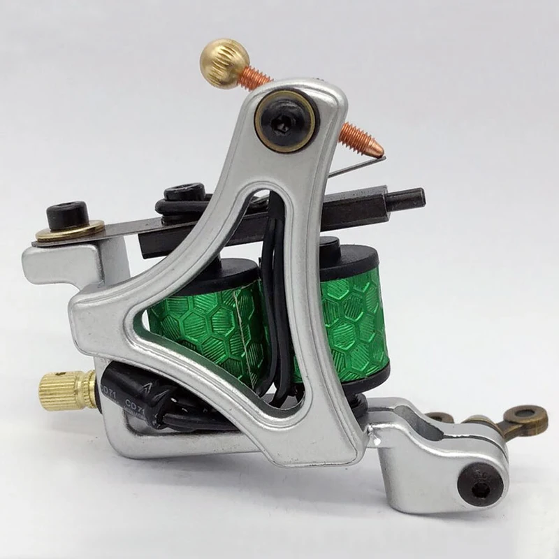 Новый стиль чугунная машина для татуировки с двумя спиральными катушками 10