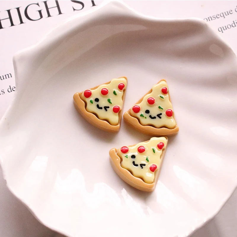 10 шт. добавки для слаймов Boxi милые Подвески из смолы в виде яйца гамбургера новый