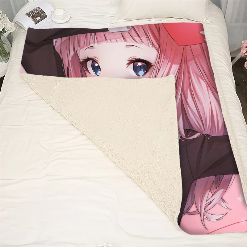 

CLOOCL Anime Kaguya Sama Love Is War Fashion Blanket 3D Print Sofa Travel Throw Blankets Teen Women Bedding Plush Quilt