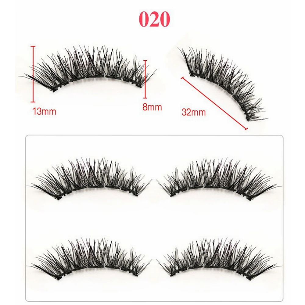 Магнитные ресницы с 5 магнитами накладные многоразовые магнитные натуральные |