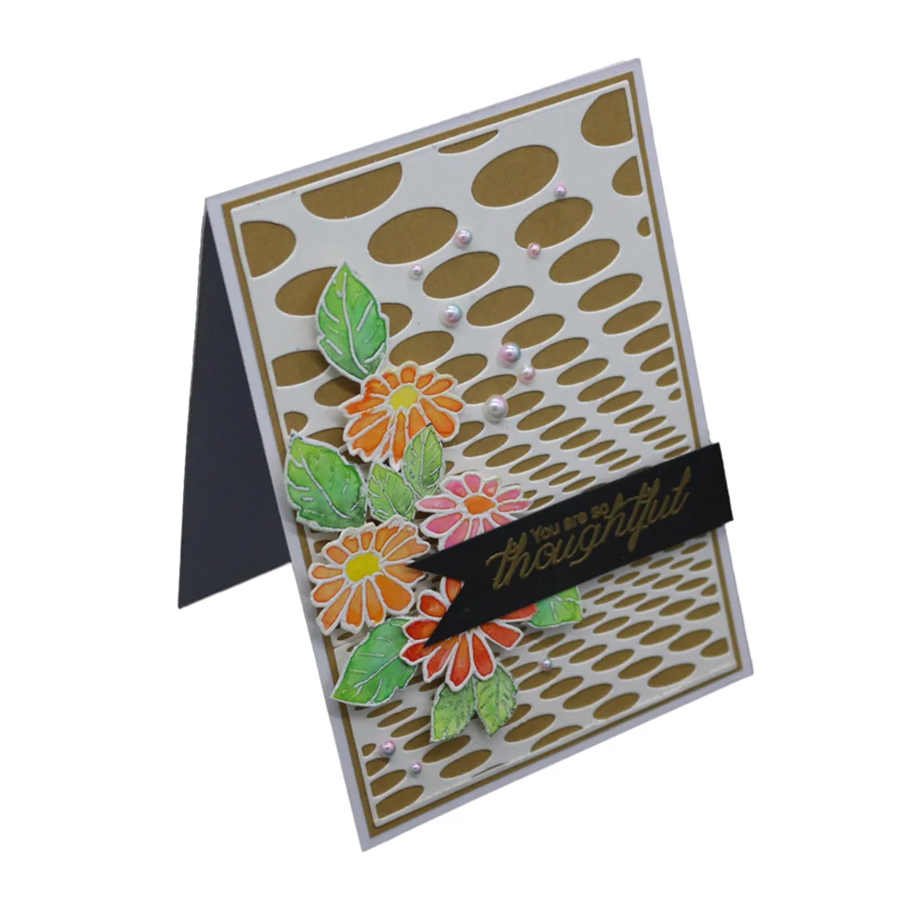 Летучая мышь резки поздравительные открытки Скрапбукинг Die неправильный круг 3D