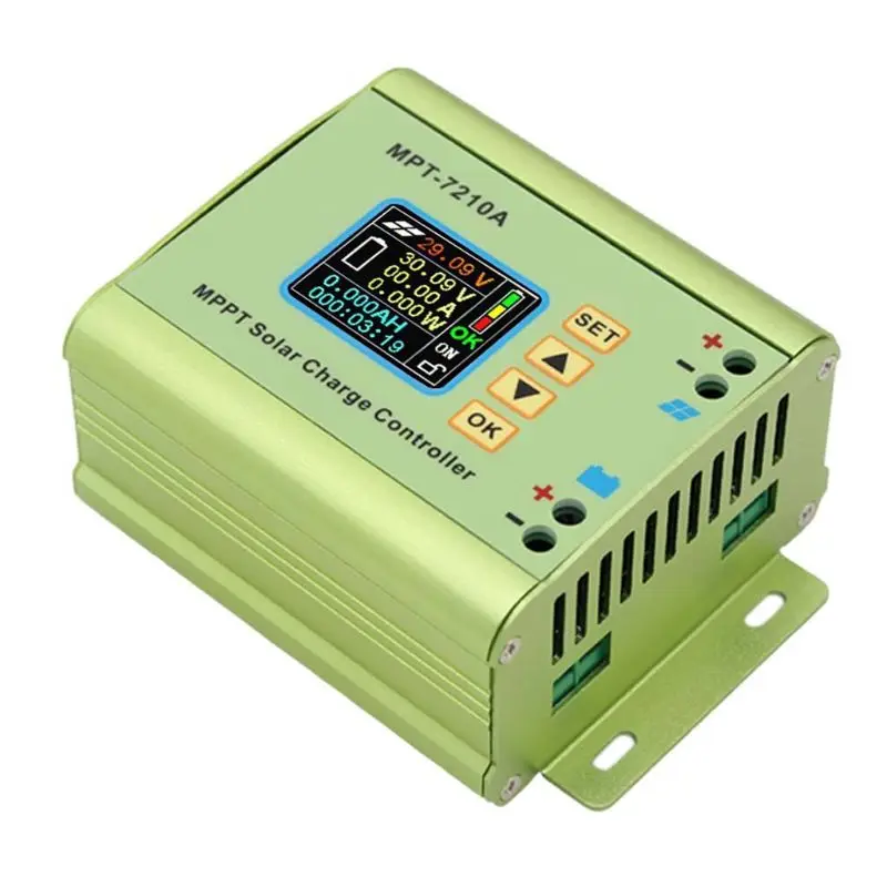 

MPT-7210A LCD MPPT Solar Panel Charge Controller Aluminum Alloy for LiPo Battery Output 600W 24V 36V 48V 60V 72V