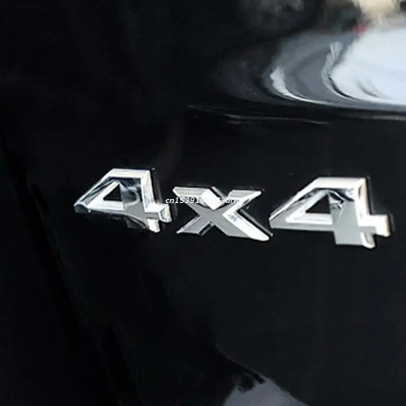 3-D бейдж с надписью и номером наклейка 4x4 четырехколесный привод черная