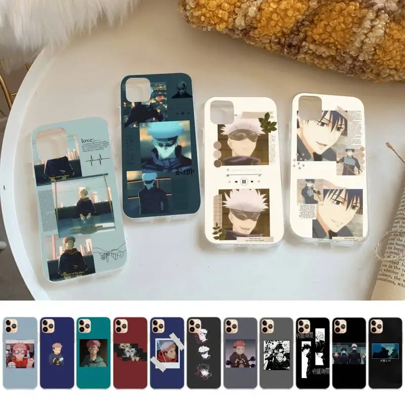 

Fashion Jujutsu Kaisen Yuji Itadori Fushiguro Megumi Phone Case for iPhone 13 11 12 pro XS MAX 8 7 6 6S Plus X 5S SE 2020 XR