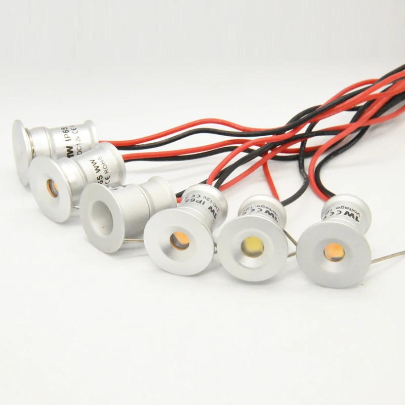 С регулировкой яркости DC 12V 1W IP65 Светодиодный точечный светильник 15 мм лампы DIY