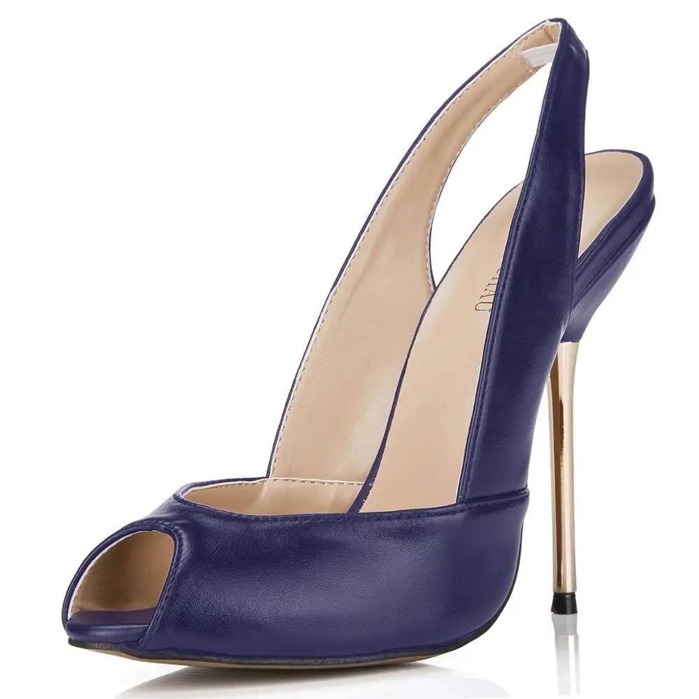 Пикантные вечерние открытый носок с ремешком на пятке каблуке-шпильке На