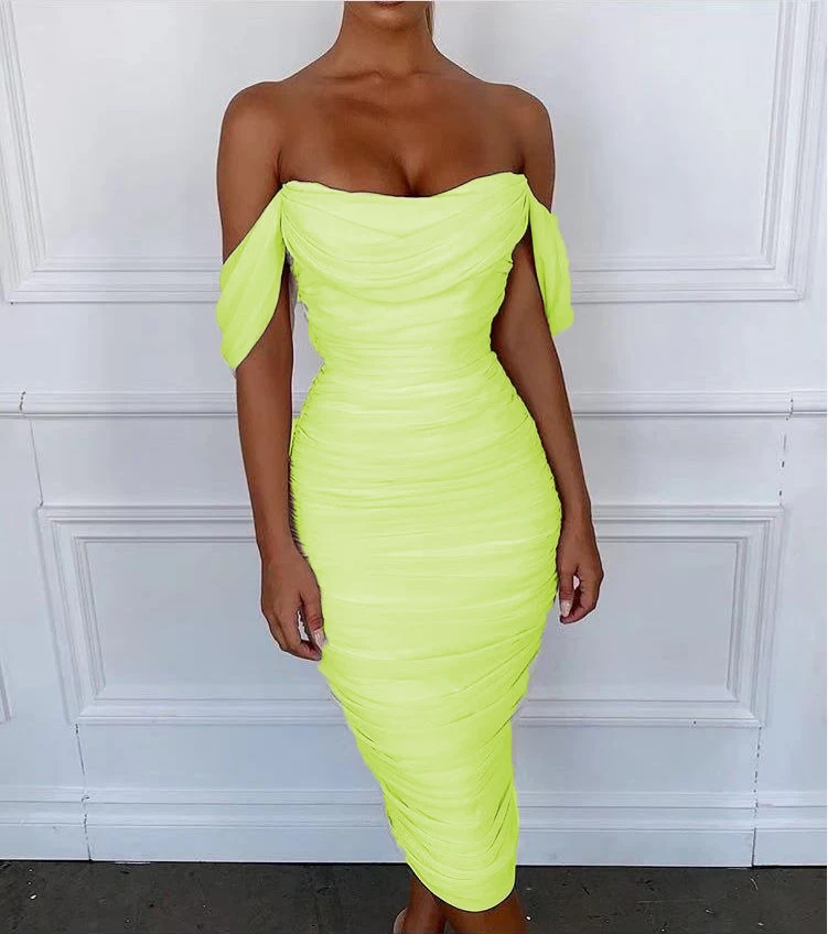 

Slash Neck Sexy Women Dress Elegant NightClub dinner Evening Style Party Celebrity Dress New Arrival