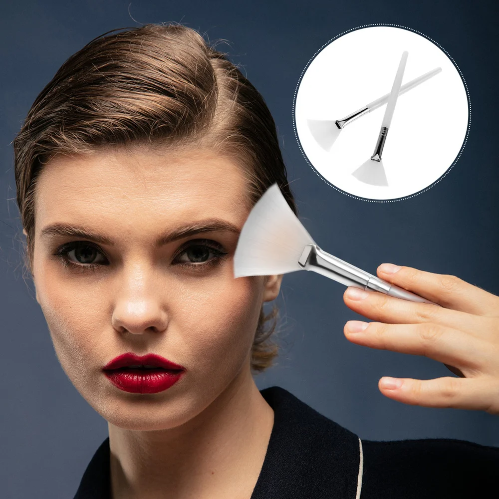 

6pcs Fan Brushes Facial Brushes Makeup Beauty Fan Brush Acid Applicator Brush