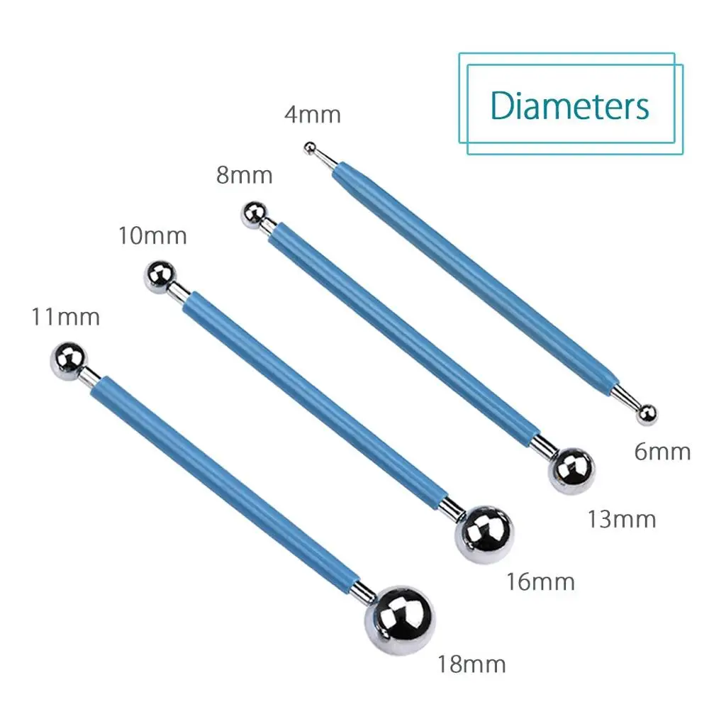 10 шт. точечные инструменты шарики для мандалы живопись скалы гончарная глина