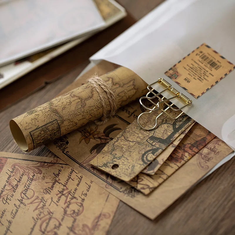 10 листов/упаковка бумажные конверты из серной кислоты|Канцелярские наклейки| |