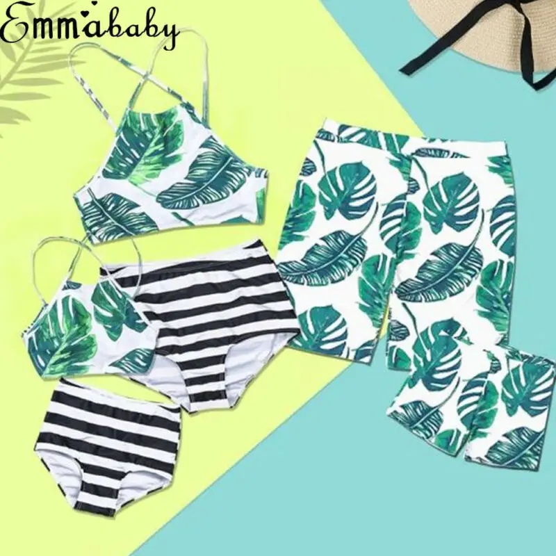 2020 Лидер продаж семейные парные купальники для матери отца девочек мальчиков