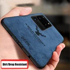 Чехол для Samsung Galaxy S20 Ultra Plus, A51, A71, A10, A30, A50, A70, Note 10, 9, 8, S10, S9, S8, мягкий тонкий тканевый чехол с изображением оленя