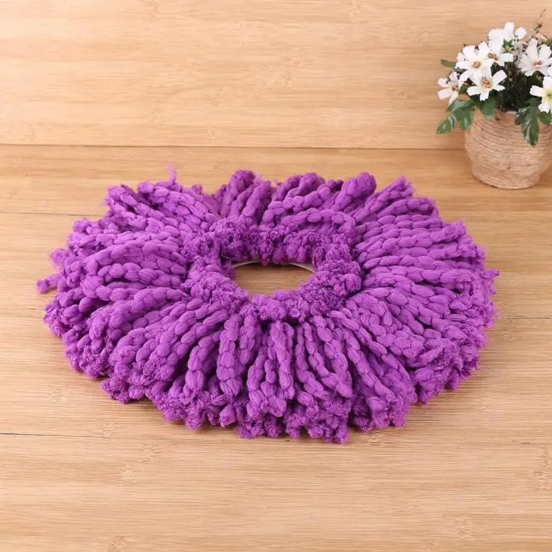 Фиолетовая сменная насадка для швабры из микрофибры Вращающаяся чистящая