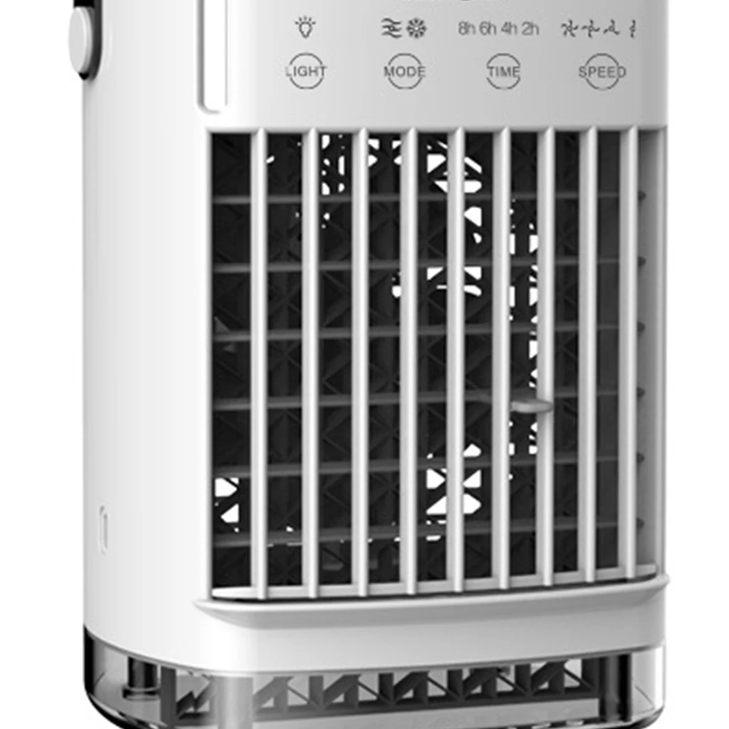 

Portable Air Conditioner Fan Desktop Table Cooling Fan Personal Evaporative Air Cooler with 7 Colors LED Light 3 Speeds
