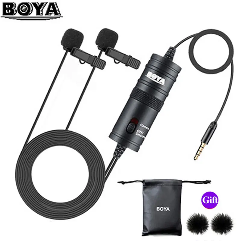 BOYA BY-M1DM Mic Phone Lavalier Camera Microphone Lapel condensor for xiaomi Collar iPhone Xs X Canon DSLR PK Rode | Электроника