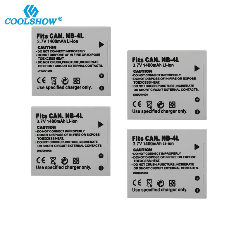 Аккумулятор NB-4L NB4L для Canon IXUS 30 40 50 55 60 65 80 100 I20 110 115 120 130 IS 117 220 225 230 255 мА · ч |
