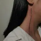 Переводная татуировка, красно-черная, водостойкая, временная татуировка для женщин, сексуальное искусство, поддельная татуировка, ключицы, шеи, полная татуировка, наклейка, 1 шт.