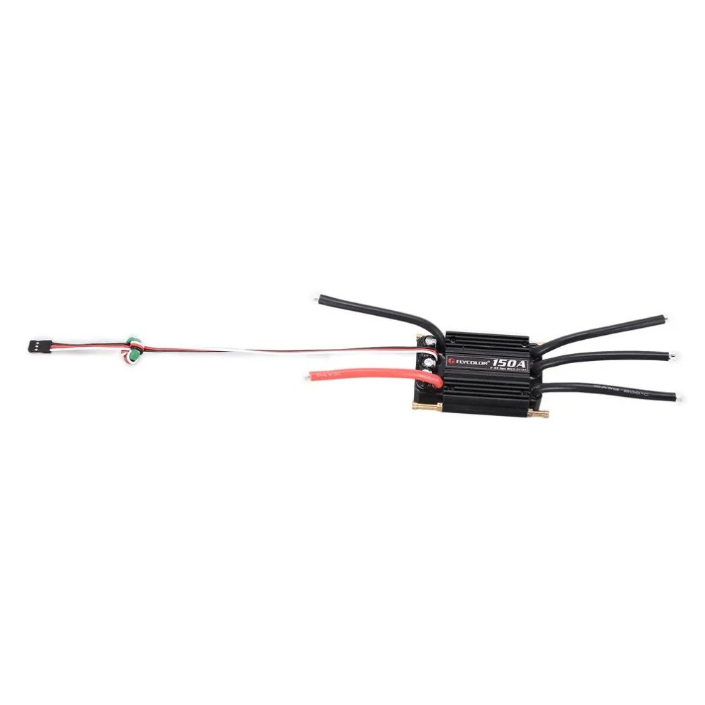 FLYCOLOR 2-6S 120A150A водонепроницаемый бесщеточный ESC Регулятор скорости для RC лодки с BEC 5,5 V/5A система водяного охлаждения