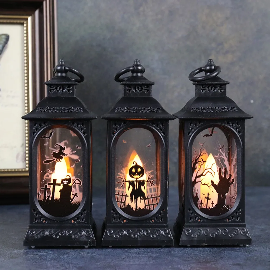 Хэллоуин Фонари светильники светодиодные украшения 2020 вечерние Декор для дома