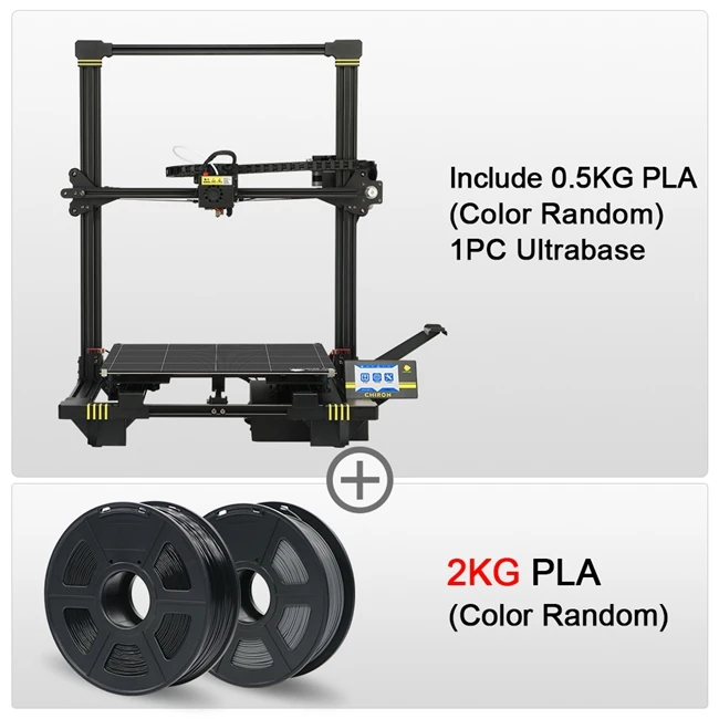 Chiron add 2KG ANYCUBIC Chiron 3d принтер TFT сенсорный экран ultracase экструдер большой объем сборки 3d принтер комплект размера плюс impressora 3d drucker - Цвет: Chiron add 2KG