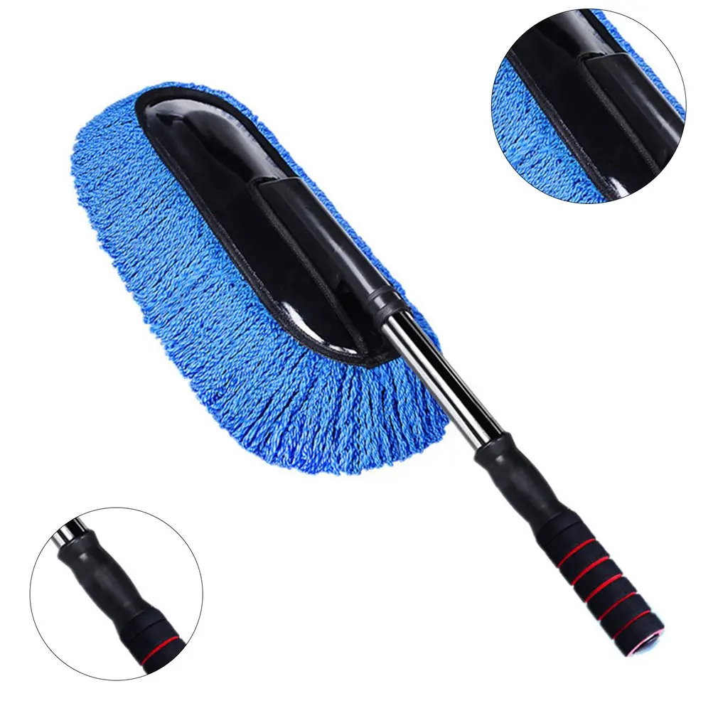 

Retractable Car Cleaning Brush Mop Car Dust Collector Multifunctional Car Washing Brush Microfiber Dust Mop