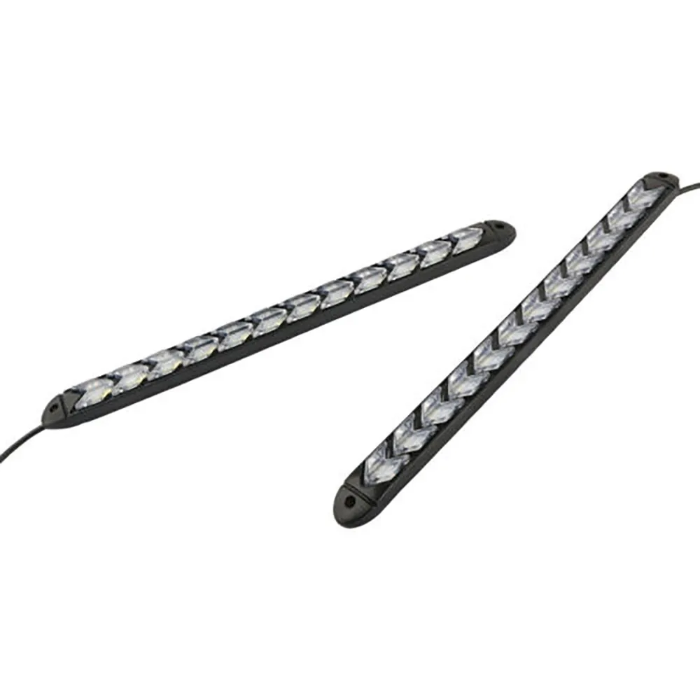 

Turn Signal 12LED Strip Lights White 12V Accessories Daytime Running Light Flexible