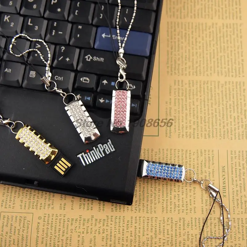 Флеш накопитель Стразы со стразами 4 ГБ 8 16 32 простая модель 2 0 USB флеш подарок на