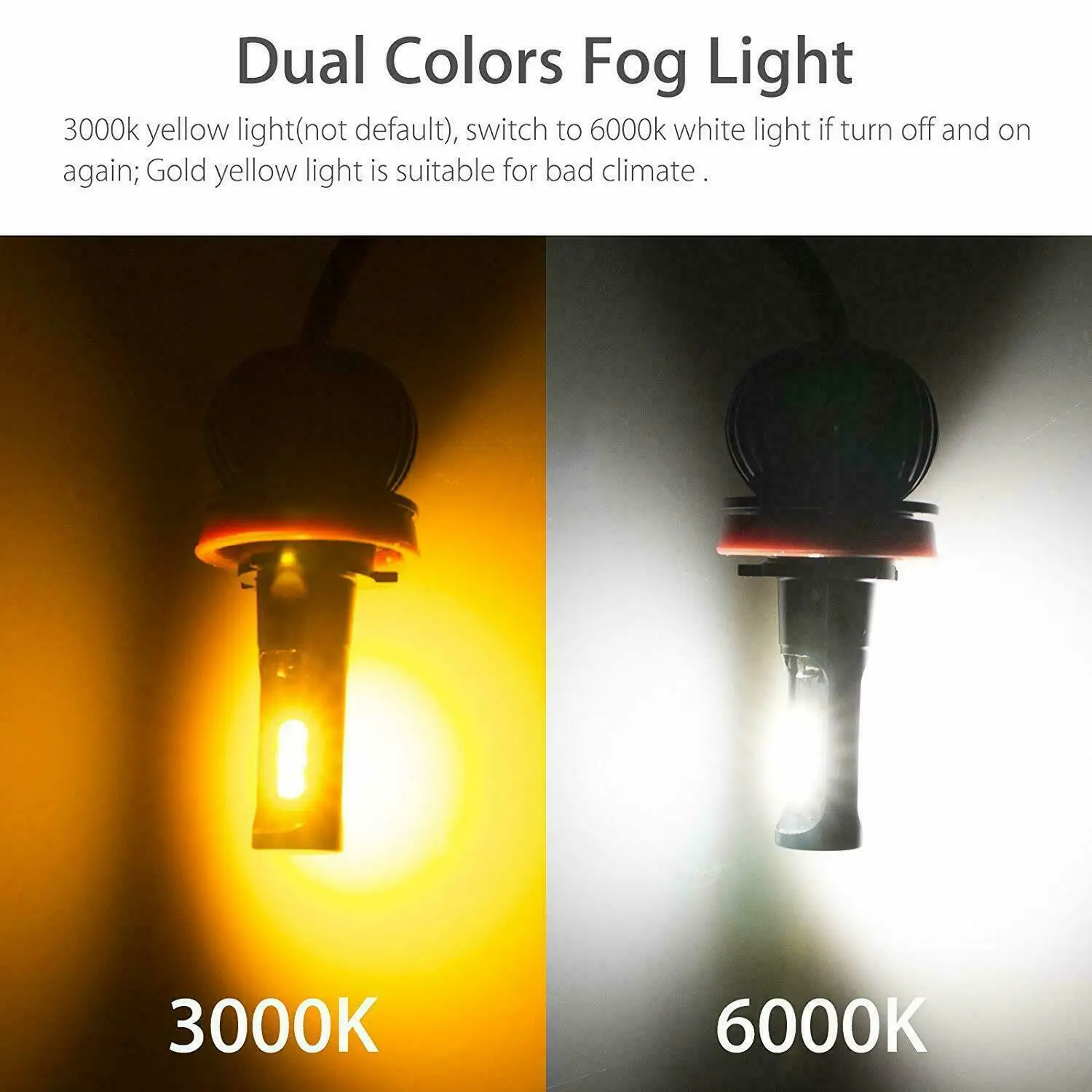

Lamps Car Lights Replacement Conversion Dual Color High Power White Amber