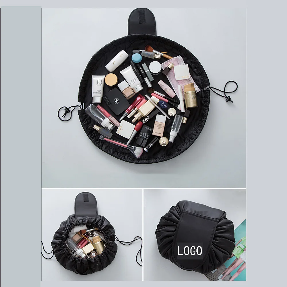 Ленивая косметичка сумка для макияжа хранения на шнурке большая емкость