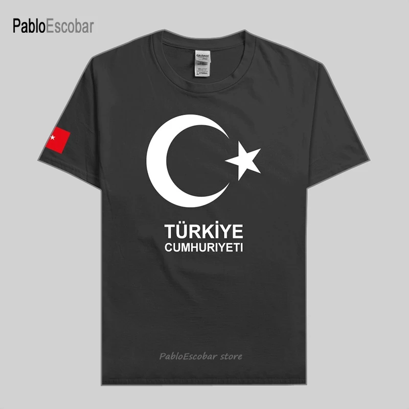 Футболка мужская Турция футболки национальной команды 100% хлопок топы для