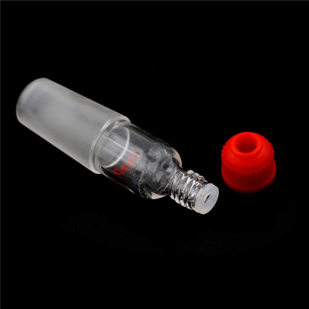 

24/40 Glass Thermometer Adapter With Thread Ground Scock Joint Screw Bushing Lab Supplies