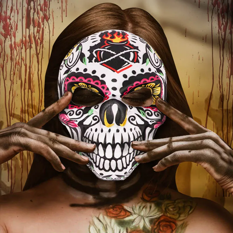 Маска на Хэллоуин маска призрака фестиваля черепа сублимационная косплей