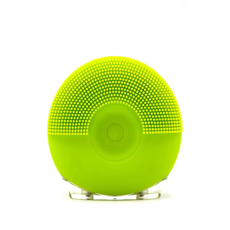 Ультразвуковая щетка для очистки лица Мини силиконовая электрическая