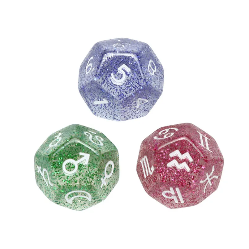 Multicolor dice set 3 шт. Созвездие игра dnd Набор Игральных кубиков polyhedron D20 многогранные Акриловые Игральные Кости dobbelsteen 20 zijdig 30A20 - Цвет: Multicolor dice set