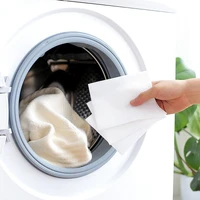 24 pcs anti dyeing laundry tablets absorption paper cloth washing machine home cleaning supplies anti cross color laundry tablet