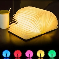 led book night light lamp usb rechargeable magnetic foldable desk table lamp home room decoration reading lights lighting