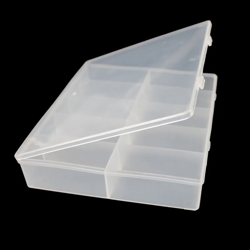 Прозрачная пластиковая рыболовная приманка большой емкости 10 ячеек легкая и