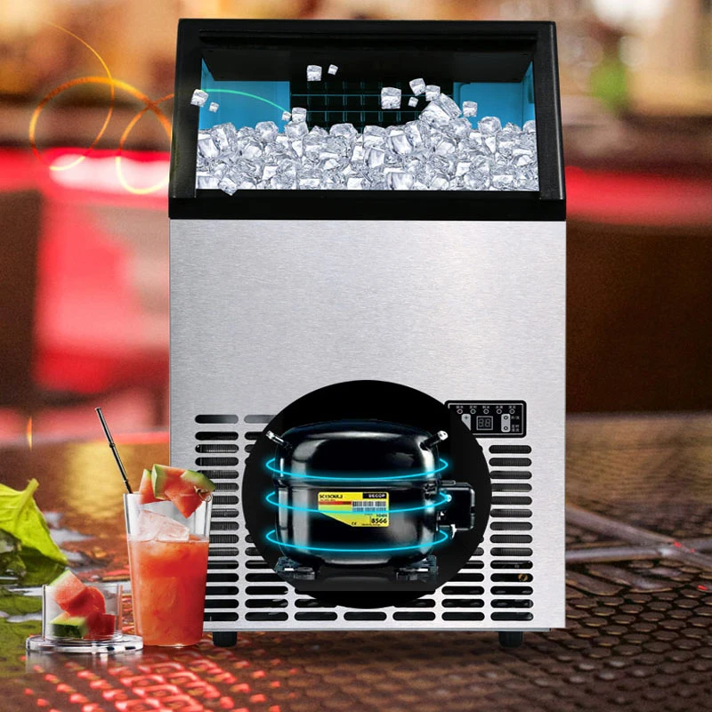 

Electric Square Shape Ice Maker Automatic Portable Block Ice Cube Making Machine For Bar Coffee Shop Ice Machine 50kg / 24H