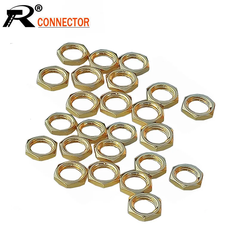 500 шт./лот Высококачественная позолоченная гайка SMA для коаксиального разъема RF
