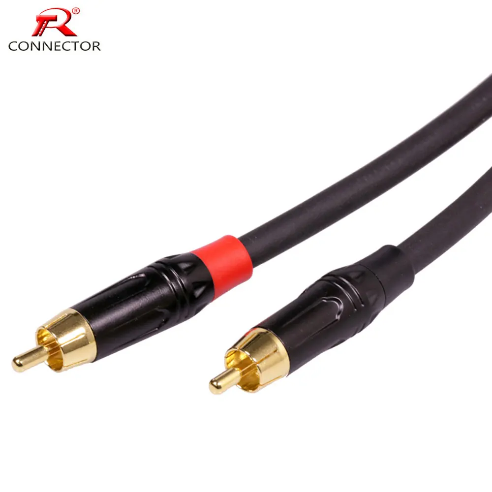 50pcs/25pairs Copper RCA Plug Terminals Gold Plated Plug Audio Video Adapter Connectors Soldering Wires