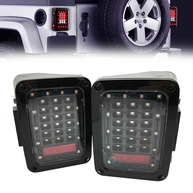 1 пара светодиодный задний фонарь для 2007-2015 Jeep Wrangler JK Приглашаем посетить наших