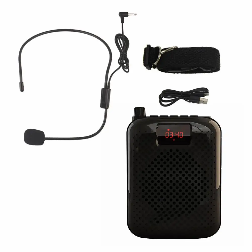 

K500 Voice Amplifier Loudspeaker Wired Microphone Belt Bluetooth Audio Speaker Watch Protective Cover