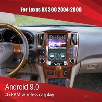aucar android 9 0 car multimedia for lexus rx300 rx330 rx350 2004 2008 1 din car radio tesla style hd ips 12 1%e2%80%98%e2%80%99 screen stereo
