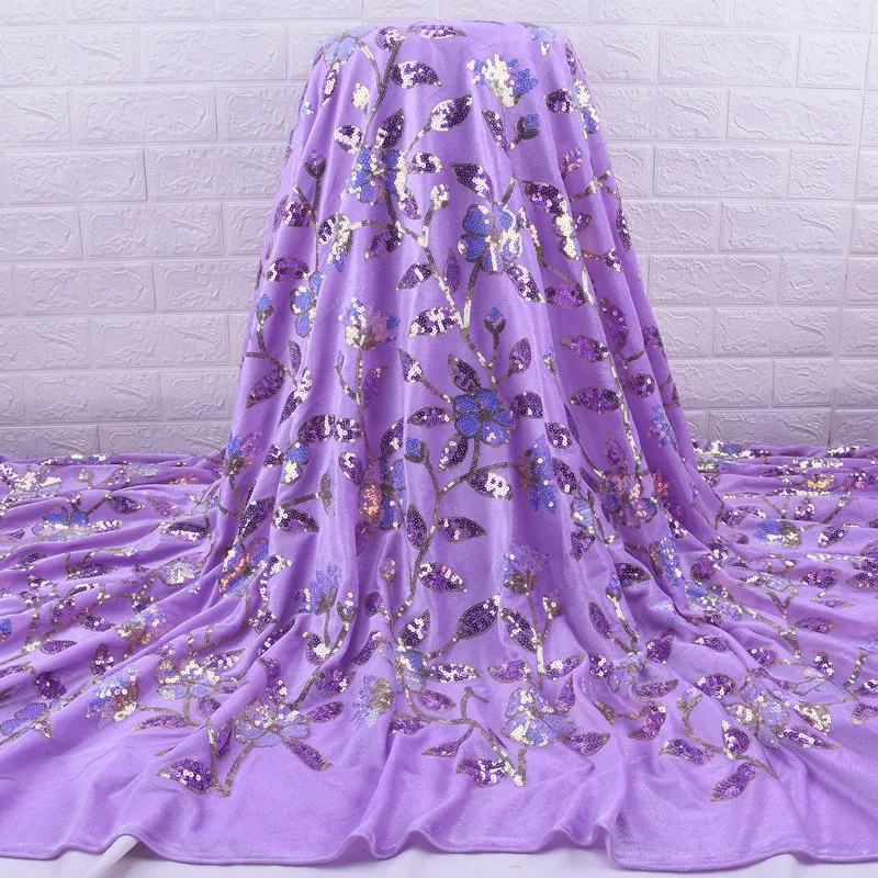 Новое поступление, бархатная ткань Zhenguiru, Высококачественная африканская кружевная ткань с блестками, красивая нигерийская ткань для женщин на свадьбу A2082