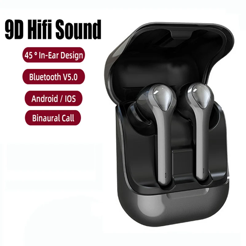 Наушники вкладыши TWS с наушники сенсорный беспроводной Bluetooth 5 0 шумоподавлением