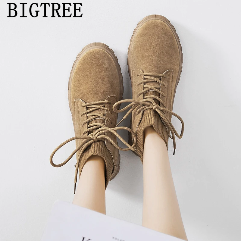 Женские розовые ботинки Винтажная обувь на платформе дизайнерская ботильоны для